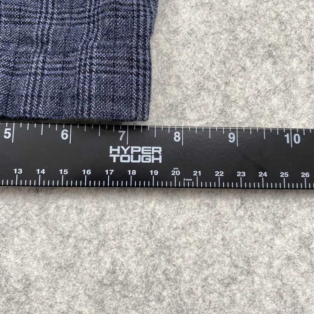 J.Crew Pants Mens 36x30 (37x29) Blue 770 Straight Check Chino Stretch Tweed